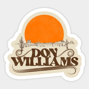 Don Williams Rising Sun Sticker